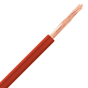 Rollo Cable Eléctrico de 100 m, H07V-K, Sección 1 x 1,5 mm2, Color rojo