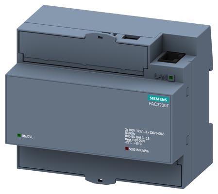 SENTRON PAC 3200T, RIEL DIN, MODBUS TCP, TRIFASICO, TCx5A | AUTOMAQ ...