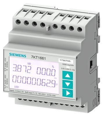 SENTRON PAC 1600, RIEL DIN, MODBUS RTU, TRIFASICO, INDIRECTO x5A