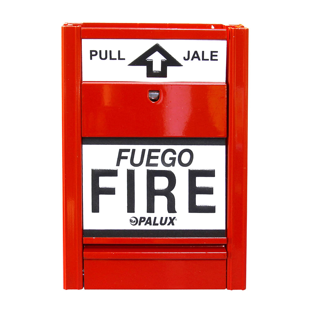 QWORK - Estación De Alarma De Incendios De Emergencia Con Cable, Doble Acción Manual De Punto De Llamada, Botón De Pánico De 9 A 28 V CC Con 2 Teclas