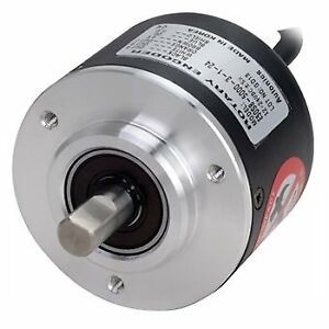 ENCODER INCRE. 5000P/M CUERPO 50mm EJE 8mm SAL. A-B-Z TOTEM POLE 12-24VDC